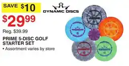 Dunham's Sports PRIME 5-DISC GOLF STARTER SET offer