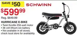 Dunham's Sports SCHWINN HURRICANE E-BIKE offer