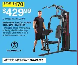Dunham's Sports MARCY MWM-990 150 LB. HOME TRAINING SYSTEM offer
