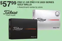 Dunham's Sports TITLEIST PRO V1 OR PRO V1X 2025 SERIES GOLF BALLS offer