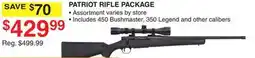 Dunham's Sports PATRIOT RIFLE PACKAGE offer