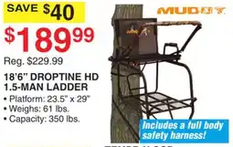 Dunham's Sports 18'6 DROPTINE HD 1.5-MAN LADDER offer
