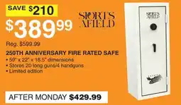 Dunham's Sports SPORTS AFIELD 250TH ANNIVERSARY FIRE RATED SAFE offer