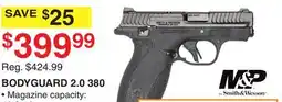 Dunham's Sports SMITH & WESSON BODYGUARD 2.0 380 offer