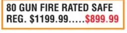 Dunham's Sports 80 GUN FIRE RATED SAFE offer