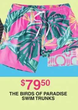 Dunham's Sports THE BIRDS OF PARADISE SWIM TRUNKS offer