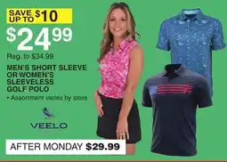 Dunham's Sports MEN'S SHORT SLEEVE OR WOMEN'S SLEEVELESS GOLF POLO offer