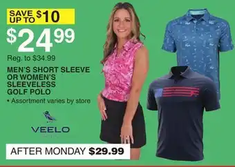 Dunham's Sports MEN'S SHORT SLEEVE OR WOMEN'S SLEEVELESS GOLF POLO offer
