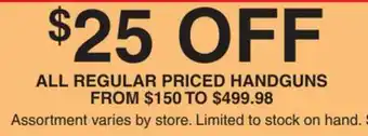 Dunham's Sports HANDGUNS offer
