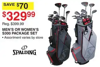 Dunham's Sports SPALDING MEN'S OR WOMEN'S S300 PACKAGE SET offer