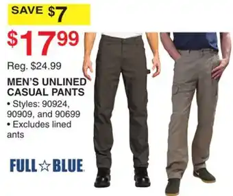 Dunham's Sports MEN'S UNLINED CASUAL PANTS offer