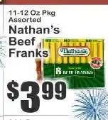 Key Food Nathan's Beef Franks offer