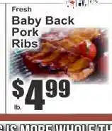 Key Food Baby Back Pork Ribs offer