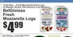 Key Food BelGioioso Fresh Mozzarella Logs offer