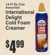 Key Food International Delight Cold Foam Creamer offer