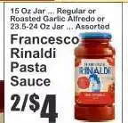 Key Food Francesco Rinaldi Pasta Sauce offer