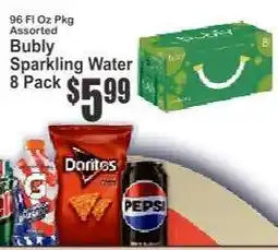 Key Food bubly Sparkling Water 8-Pack offer