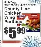 Key Food County Line Chicken Wing Portions offer