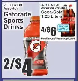 Key Food Gatorade Sports Drinks offer