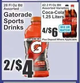 Key Food Gatorade Sports Drinks offer