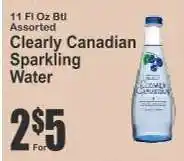 Key Food Clearly Canadian Sparkling Water offer