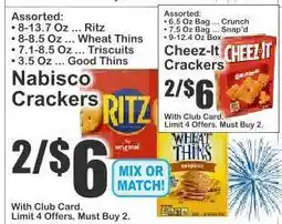 Key Food Nabisco Crackers offer
