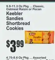 Key Food Keebler Sandies Shortbread Cookies offer