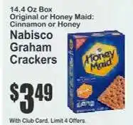 Key Food Nabisco Graham Crackers offer