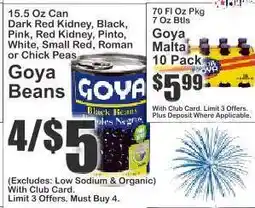 Key Food Goya Beans offer