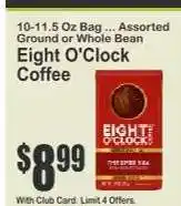 Key Food Eight O'Clock Coffee offer