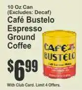 Key Food Café Bustelo Espresso Ground Coffee offer
