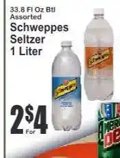 Key Food Schweppes Seltzer offer
