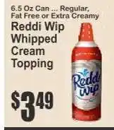 Key Food Reddi Wip Whipped Cream Topping offer