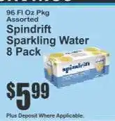 Key Food Spindrift Sparkling Water 8-Pack offer