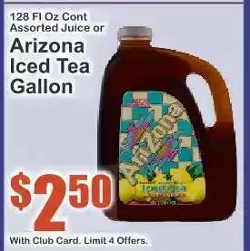 Key Food Arizona Iced Tea Gallon offer
