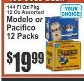 Key Food Modelo or Pacifico 12 Packs offer