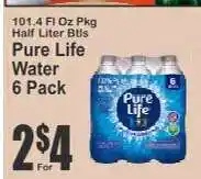 Key Food Pure Life Water 6 Pack offer