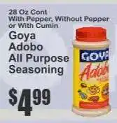 Key Food Goya Adobo All Purpose Seasoning offer