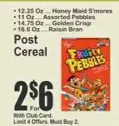 Key Food Post Cereal offer