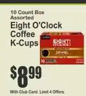 Key Food Eight O'Clock Coffee K-Cups offer