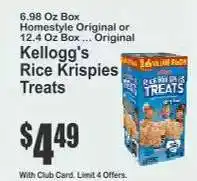 Key Food Kellogg's Rice Krispies Treats offer