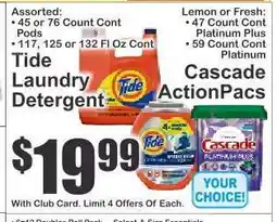 Key Food Tide Laundry Detergent offer