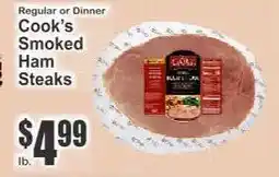 Key Food Cook's Smoked Ham Steaks offer