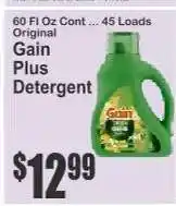 Key Food Gain Plus Detergent offer
