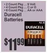 Key Food Duracell Batteries offer