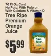 Key Food Tree Ripe Premium Orange Juice offer