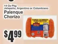 Key Food Palenque Chorizo offer