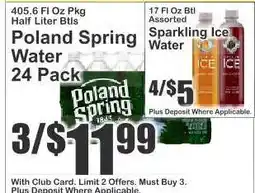 Key Food Poland Spring Water 24-Pack offer