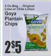 Key Food Goya Plantain Chips offer