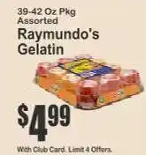 Key Food Raymundo's Gelatin offer